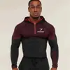 Roupas de Proteção Solar Masculinas Gymshark Mais Vendidas no Exterior, Roupas Fitness, Top Elástico com Capuz de Secagem Rápida, Roupa Esportiva Slim Fit para Corrida