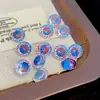 Yongjia Gems 6mm Chapado en Color Redondo Degradado Corte Araña de Fuego Circonita Piedra Suelta Joyería DIY Arte de Uñas Joyería Wholesale