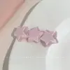 Presilha de Cabelo Rosa Dopamina para Mulheres 2024 Novo Estilo Presilha para Franja Lateral Grampo de Cabelo Presilha Bico de Pato Doce Acessório de Cabelo