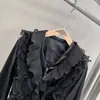 Blusa Elegante de Palacio para Mujer Otoño 2026, Corte Holgado con Volantes, Favorecedora y Chic para un Look Maduro y Sofisticado