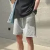 Shorts Casuales para Hombre Verano Sencillos Versátiles Color Sólido Pantalones Casuales Juventud Holgados Pantalones de Cinco Puntos