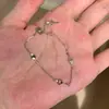 Pulsera con Elemento Clave en Forma de Corazón Estilo Punk Neutro Japonés para Mujer Lujo Ligero Incrustaciones de Circonitas Simuladas Joyería de Mano Personalizada