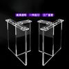 Soporte de Patas de Mesa de Acrílico Transparente Placa Base Marco de Soporte Trasero para Mesa de Comedor Colgante Pie de Mesa de Café Pie de Mesa de Té Placa de Vidrio