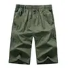 Modelos Populares de Verão Disponíveis em Grandes Quantidades. Shorts de Sarja Lavada de Três Quartos para Homens de Meia-Idade. Calças Cargo de Algodão Puro com Múltiplos Bolsos para Homens
