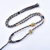 Cordón colgante tejido a mano Tangkazakiram para hombre y mujer, estilo étnico retro, combina con todo, collar de cuerda ajustable.