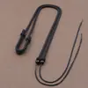 Cordón de Cuerda para Colgante de Cruce Especial con Cuentas Dzi Ajustable Cadena para Clavícula Collar de Cuerda Cuerda con Cuerda Gruesa para Hombres Elegante
