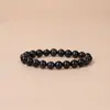 Pulsera de Obsidiana Natural de Alta Calidad Grado A, Cada Cuenta Se Selecciona Cuidadosamente para Personalización DIY, Dijes de Alta Calidad, Cuentas Sueltas Redondas