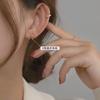 Aretes de Aro Circulares de Zirconia de Alta Gama con Sensación Dorada de Estilo Coreano Aretes de Clavo para la Oreja Anillo para el Hueso de la Oreja Femenino Aretes