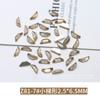 Nova broca de unhas de champanhe Venda por atacado vidro em forma de diamante plano especial Internet celebridade pequeno amor diamante gota de água decorações de unhas