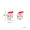 Pendientes de Navidad Europeos y Americanos Set de Pendientes de Navidad Copo de Nieve Campana Pendientes de Navidad Árbol de Navidad Pendientes de Navidad Transfronterizos