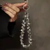 Cadena de Teléfono Móvil con Cuentas de Cristal de Imitación Coloridas de Lujo Ligero Colgante de Cámara para Bolso Pequeño Fresco Exquisito para Mujer Llavero de Nicho