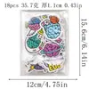 Parche Bordado de Cerebro Creativo Parche Genial Divertido con Patrón de Cerebro para Ropa Bolsas Pegatina Decorativa DIY Termoadhesivo
