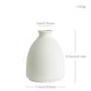 Vaso de Cerâmica Texturizado Branco Simples Pintado à Mão para Decoração Suave e Arranjo de Flores, Disponível para Vendedores de E-commerce, Lote Misto de Pedido Pequeno, Suprimento em Estoque