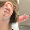 Colección Serie Colgante Clavos de Hueso de Oreja Pendientes de Tornillo de Acero de Titanio Perforación de Oreja para Mujer Pendientes de Clavo Coclear