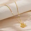 Comercio exterior transfronterizo simple moda titanio acero collar mujeres no se desvanece lujo todo combina personalidad estilo coreano cadena clavícula joyería
