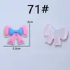 Uma Variedade de Adesivos Decorativos Artesanais de Borracha Macia de Desenho Animado para DIY, Copos de Água, Capas de Celular, Grampos de Cabelo, Acessórios de Cabelo, Decorações para Cabeça
