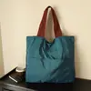 Bolsa Nuvem Estilo Japonês, Bolsa Tote de Ombro Dobrável Portátil para Armazenamento, Bolsa de Compras com Zíper de Grande Capacidade, Impermeável