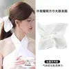Pañuelo cuadrado de satén blanco, scrunchie grande, estilo coreano de alta gama, pasador de pelo casual, accesorio para el cabello grande, venta al por mayor desde el fabricante