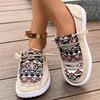 Zapatos de Mujer de Moda, Elegantes y con Estilo, Esenciales de Moda, Mocasines Planos de Piel de Vaca con Punta Redonda y Corte Profundo en la Tela