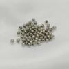 Cuentas Redondas de Agujero Recto Cuentas de Transferencia Chapadas en Oro Cuentas Espaciadoras Cuentas de Posicionamiento Cuentas Pequeñas Doradas Brillantes DIY Joyería Cuentas para Enhebrar Accesorios Cuentas Sueltas