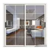 Puerta Deslizante de Aleación de Aluminio Magnesio Titanio de Borde Estrecho para Sala de Estar, Cocina, Balcón, Baño, Mampara de Vidrio Transparente Hecho en Pekín