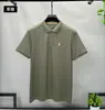 Camisa Polo de Manga Curta de Verão para Homens, Casual e Fashionável Estilo Coreano Tendência Bordada Gola Polo Top Masculino para Jovens e Homens de Meia-Idade