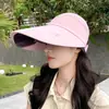 Sombrero de Sol de Verano Grande para Pasajero, Sombrero de Sol con Visera Amplia para Mujer, Cubre Rostro, Sombrero de Sol para Exteriores Todo Fósforo con Cordón para Capucha