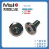 Tornillos para muebles de cabeza plana hexagonal biselada de zinc negro Spot M3M4M5M6M8
