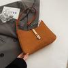 Bolso con Texto Estilo Hong Kong Nuevo Bolso de Mujer Simple Casual para Viajes al Trabajo Hombro Cruzado Texto Mano Axila Bolso Cuadrado Pequeño