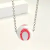 Collar de Baloncesto Amor Transfronterizo de Amazon Estilo Deportivo Cadena para Clavícula de Voleibol Béisbol Colgante de Amistad de Moda Joyería
