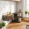 Cesta de Armazenamento Pendurada na Parede de Malha de Ferro Forjado Prateleira de Parede Sem Furos Cesta Caixa de Armazenamento para Utensílios de Cozinha Banheiro Personalização OEM