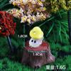 Resina de simulación modelado de dibujos animados hongo silvestre hongo pequeño decoraciones creativas de microlandscape musgo de paisajismo adornos pequeños