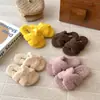 Nuevas Pantuflas de Peluche Teddy para Niñas Otoño/Invierno 2026, Pantuflas de Moda de Lana de Cordero con Suela Plana para Exteriores, de Una Sola Tira