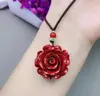 Coleção de Pingentes Naturais de Cinábrio e Areia Roxo-Dourada, Colares de Casal do Ano Zodiacal, Atacado e Dropshipping de Joias e Presentes de Feira Livre