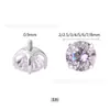 Aretes de Titanio G23 Chapados en Platino para Hélice Auricular Aretes de Titanio Chapados al Vacío en Oro Blanco Joyería para Piercing Corporal con Zirconia 5A