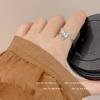Exquisito Nuevo Anillo Abierto de Mariposa Líquida para Mujer Diseño de Nicho Sentido del Diseño Anillo para Dedo de Dieta Ajustable Dedo Rojo de Internet Viento Frío