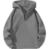 Sudadera con cremallera casual, Sudadera deportiva holgada, Estilo callejero europeo y americano 2025 transfronterizo, Sudadera de Amazon, Forrada de polar y engrosada