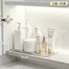 Estante de almacenamiento para baño, armario con espejo de pared sin perforaciones, caja de almacenamiento frontal, lavabo, estante para guardar cosméticos