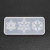 Zhongcheng Espelho Cristal Cola Drop Flocos de Neve Acessórios Pingente com Furos Molde de Silicone Joias Cola de Natal Gota Molde