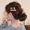 Grampo Lateral Clareador Outono/Inverno Feminino Retrô Sem Costura High-End Grampo para Franja Estilo Coreano Atmosfera Fashionável Grampo de Uma Palavra Acessórios de Cabelo