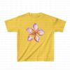 Estilo coreano Moda Simples Ins Estilo Bonito Casual Commuter Pullover Top Flor Em Torno Do Pescoço Slim Fit BM Umbigo T-Shirt