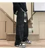 Pantalones casuales de pana tie-dye para hombre, otoño e invierno, marca de moda americana de alta calle, pantalones rectos holgados de pierna ancha con caída