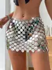 AYJ2026 Saia europeia e americana com lantejoulas, estilo de rua sexy, Y20217, justa ao corpo, curta, justa, moderna