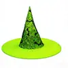 Sombrero de Mago Cosplay para Fiesta de Halloween Malla Transparente Telaraña Sombrero de Bruja Accesorios para Actuación en Escenario