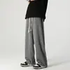 Directamente del fabricante: Pantalones de longitud completa con estilo callejero para hombre, para principios de primavera y otoño, de pareja, pants deportivos, de pierna ancha, corte recto holgado