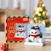 Compatível com Blocos de Construção de Natal Lego Brinquedos Árvore de Natal Alce Montado Papai Noel Presente Caixa Surpresa Atacado Dropshipping