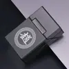 Paquete de 20 Estuches Magnéticos para Cigarrillos, Adecuado para Cajetillas Blandas y Duras, Resistente a la Presión y a la Humedad, Hecho de Aleación de Aluminio, Caja de Cigarrillos Portátil con Grabado