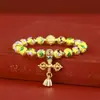 Pulsera de cloisonné gris fragante de Pekín, pulsera de esmalte cloisonné, pulsera bulliciosa de esmalte de color para pareja, novias, flores, regalo para hombres y mujeres
