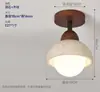 Lámpara de Pasillo Retro Amarilla de Travertino Espectro Completo Protección Ocular Estilo Japonés Wabi-sabi Lámpara para Dormitorio Estudio Accesorio de Iluminación Hierro