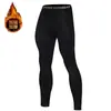 Pantalones Térmicos Gruesos de Terciopelo para Hombres Jóvenes de Otoño e Invierno Pantalones de Otoño Ajustados Elásticos de Compresión Leggings Deportivos para Fitness